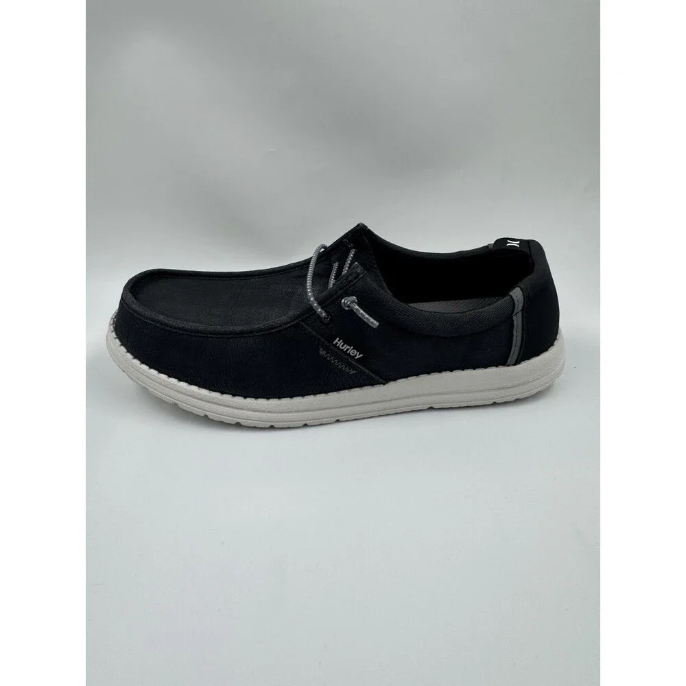 Hurley Laguna Men's Casual Slip on Shoes Memory Foam Black Size 9.5